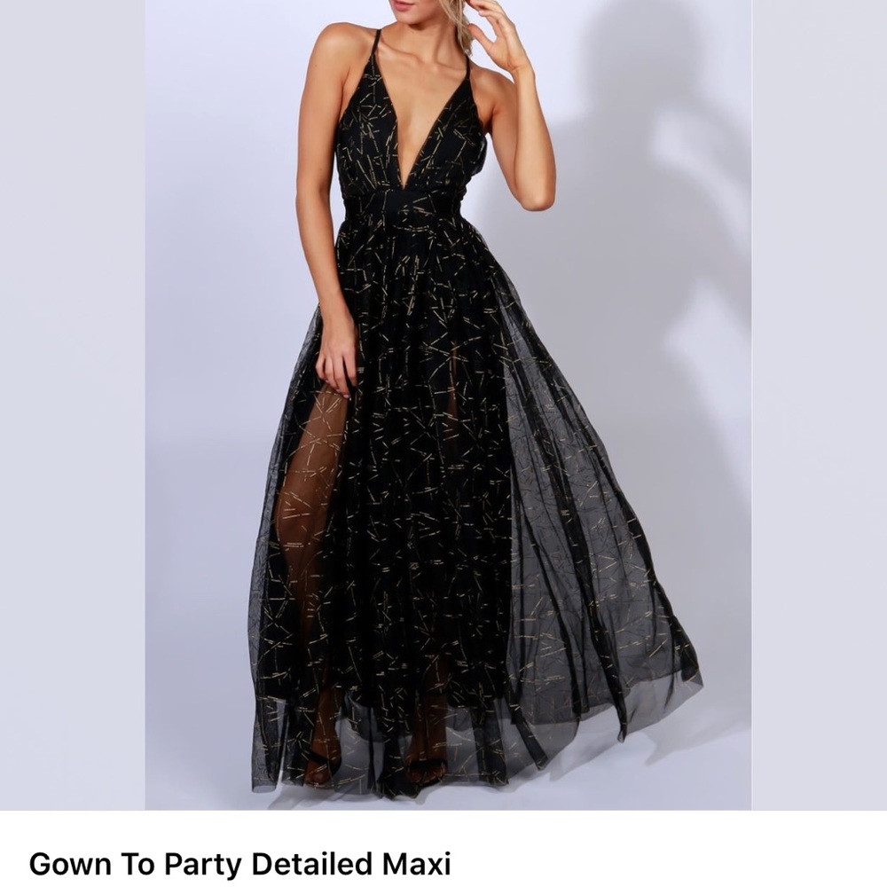 Sophie and trey “gown to party” maxi dress